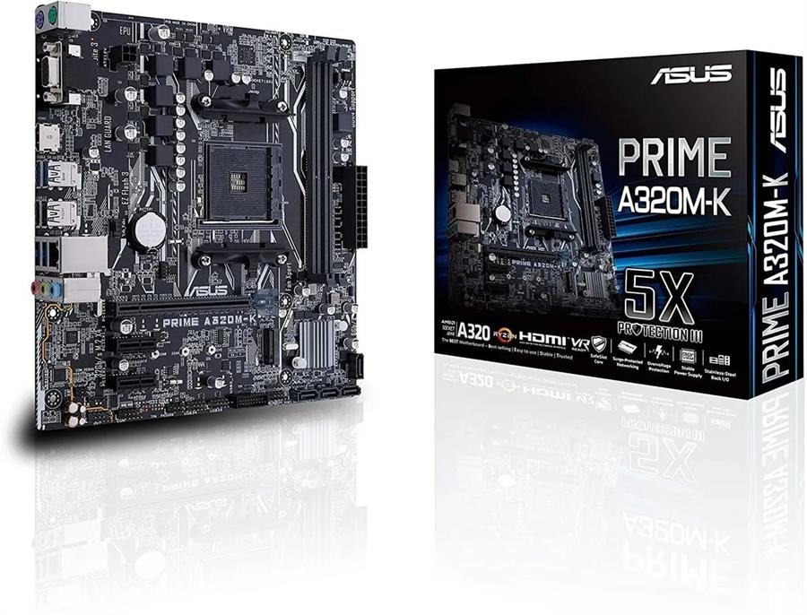 Motherboard Asus Prime A320m-k Am4 Ryzen 4000 5000 HDMI y VGA AM4