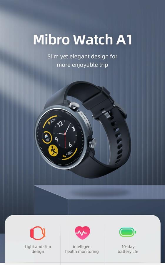 Smartwatch Mibro A1 Xiaomi Original 1.57" 15 Modos deportivos A01 Mi Bro