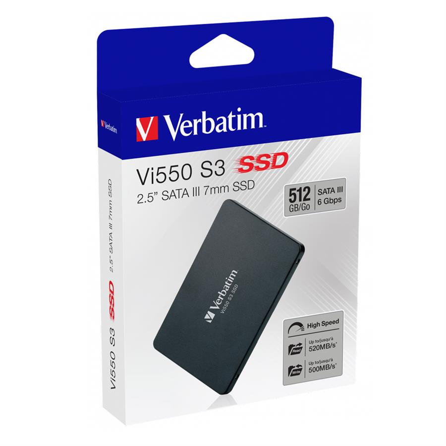 Disco interno SSD 512 GB Vi550 SATA III de 2.5" Verbatim 512gb