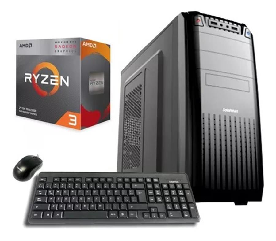 PC Ryzen 3 3200G, Placa video VEGA 6, 8gb ram, ssd 240gb, Gabinete