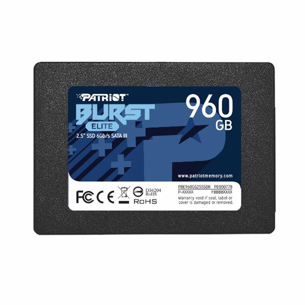 SSD 960GB PATRIOT BURST ELITE SATA III 2.5" simil 1TB