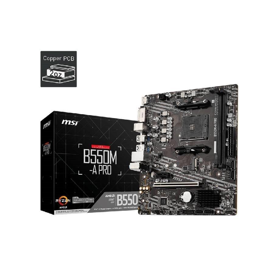 Motherboard MSI B550M-A Pro AM4 HDMI y DVI