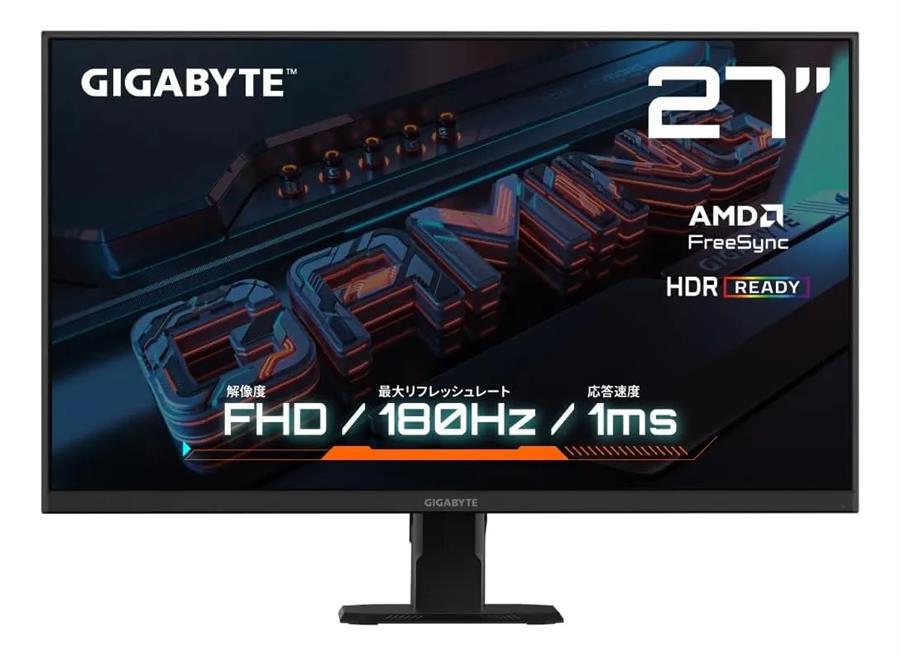 MONITOR GAMER 27" GIGABYTE GS27FA IPS FHD 180HZ 1MS HDMI DP