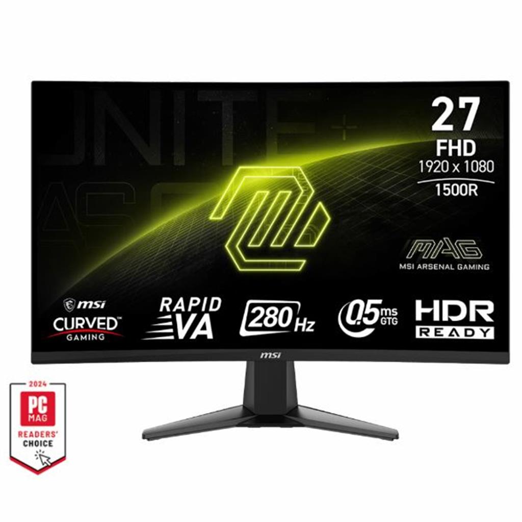 MONITOR GAMER CURVO 27" MSI MAG 276CXF RVA FullHD 280HZ 0.05MS HDMI DP