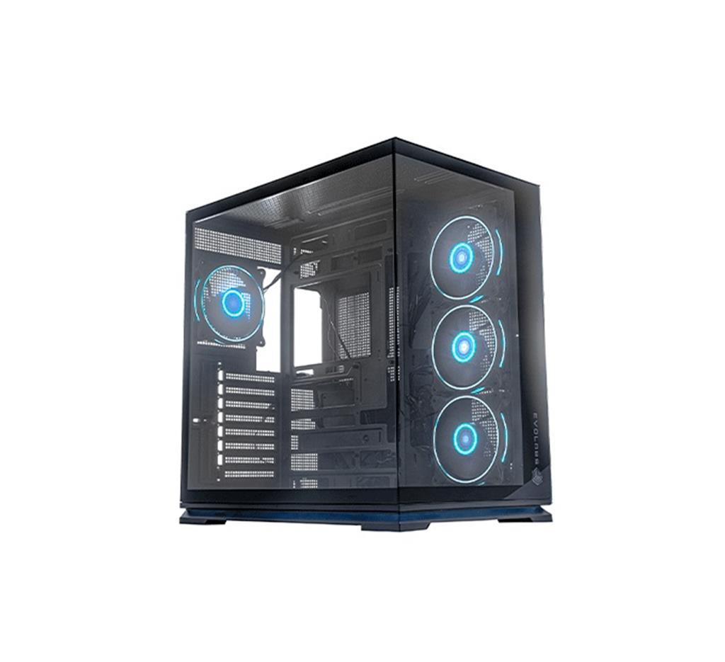 Gabinete Evolabs Luma X Evo ARGB 320ab Black 4xFan incluidos