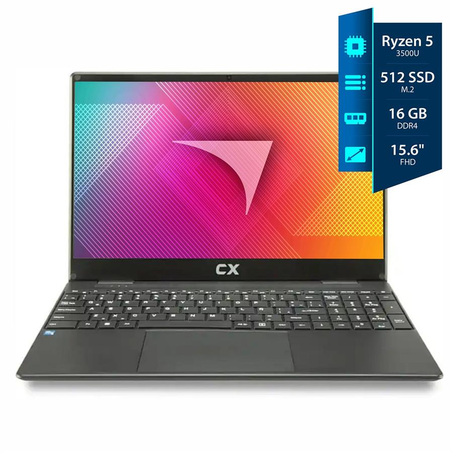 6 Cuotas SIN Interes o Plan Z Naranja! NOTEBOOK CX 15.6" AMD RYZEN 5 3500U+16G+SSD500Gb FullHD 1080p