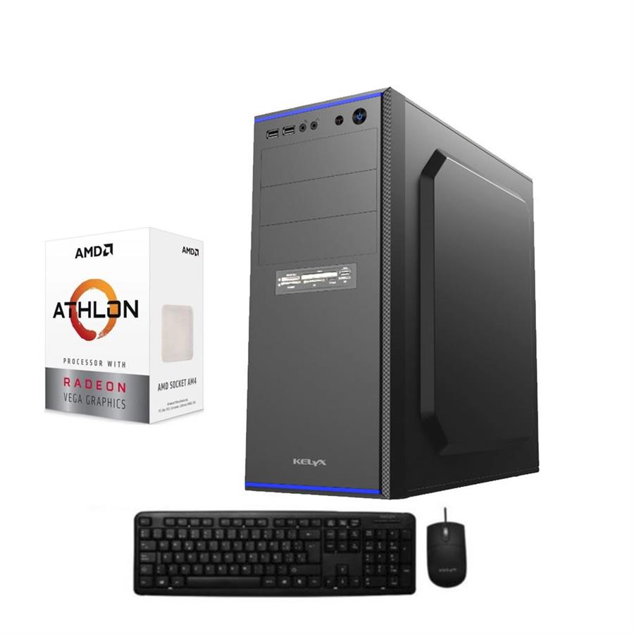 6 CUOTAS SIN INTERES! PC Athlon 3000G, Video Vega 3, 8Gb, SSD 240Gb, HDMI, A520m