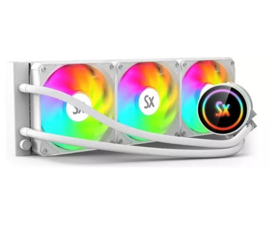 WATERCOOLER 360MM SOLARMAX WC-W360 WHITE ARGB COOLING 360 Blanco TDP 350w