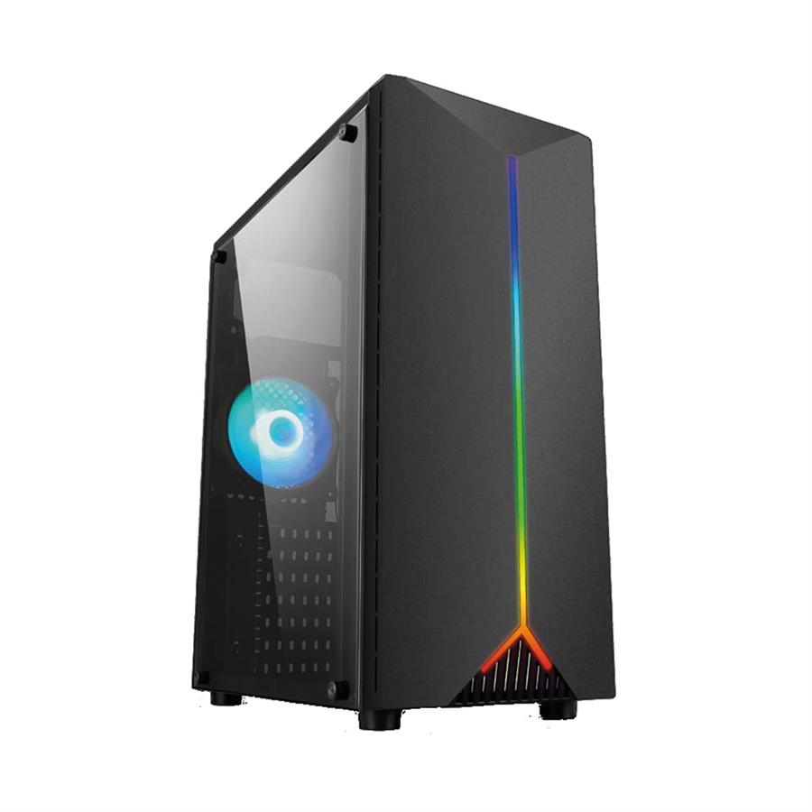 Gabinete SYX EZQ3 Black RGB 1x cooler RGB