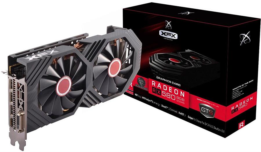 Placa Video XFX Rx580 8gb Gddr5 Dual Fan RX 580 GTS