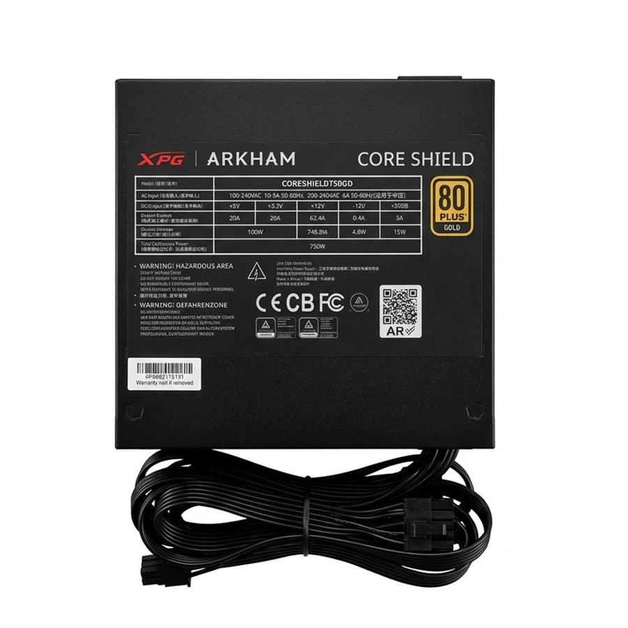 Fuente Arkham XPG 750w 80+ GOLD Coreshield  OEM (SIN CAJA)
