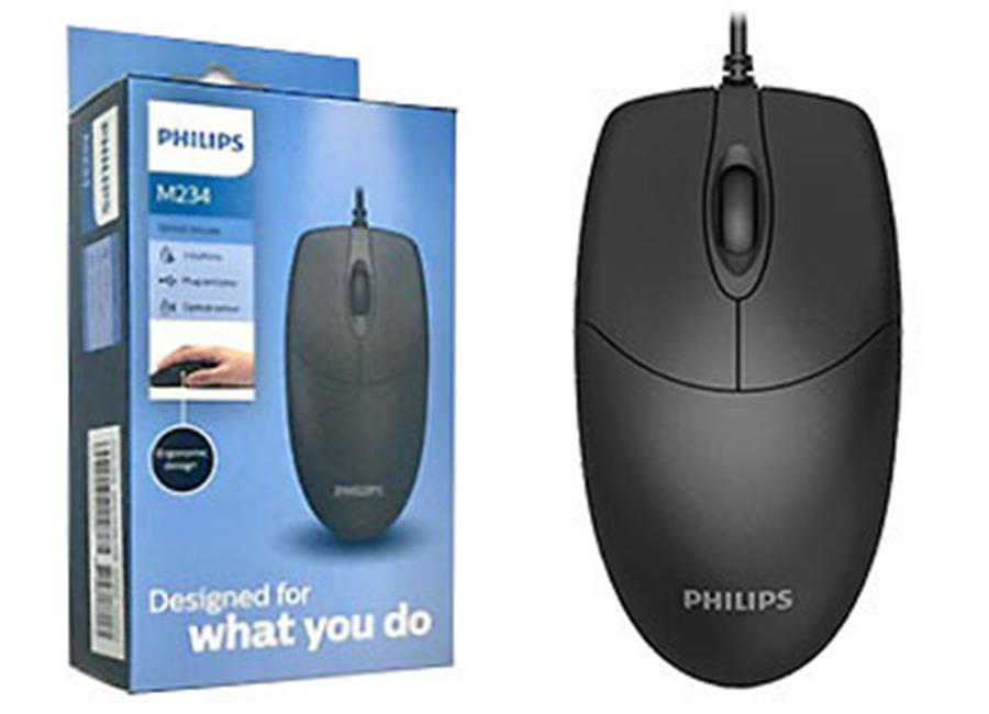 MOUSE PHILIPS M234 CABLE USB NEGRO