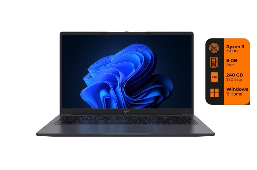 Notebook Gfast Ryzen 3 3200u, 8gb, Ssd 240gb, 15.6" FullHD, Windows 11, Wifi