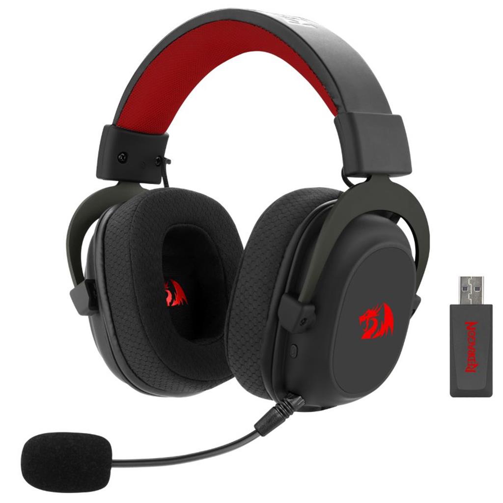 Auricular Inalámbrico Gamer Redragon Zeus Pro H510-PRO + Dongle, BT