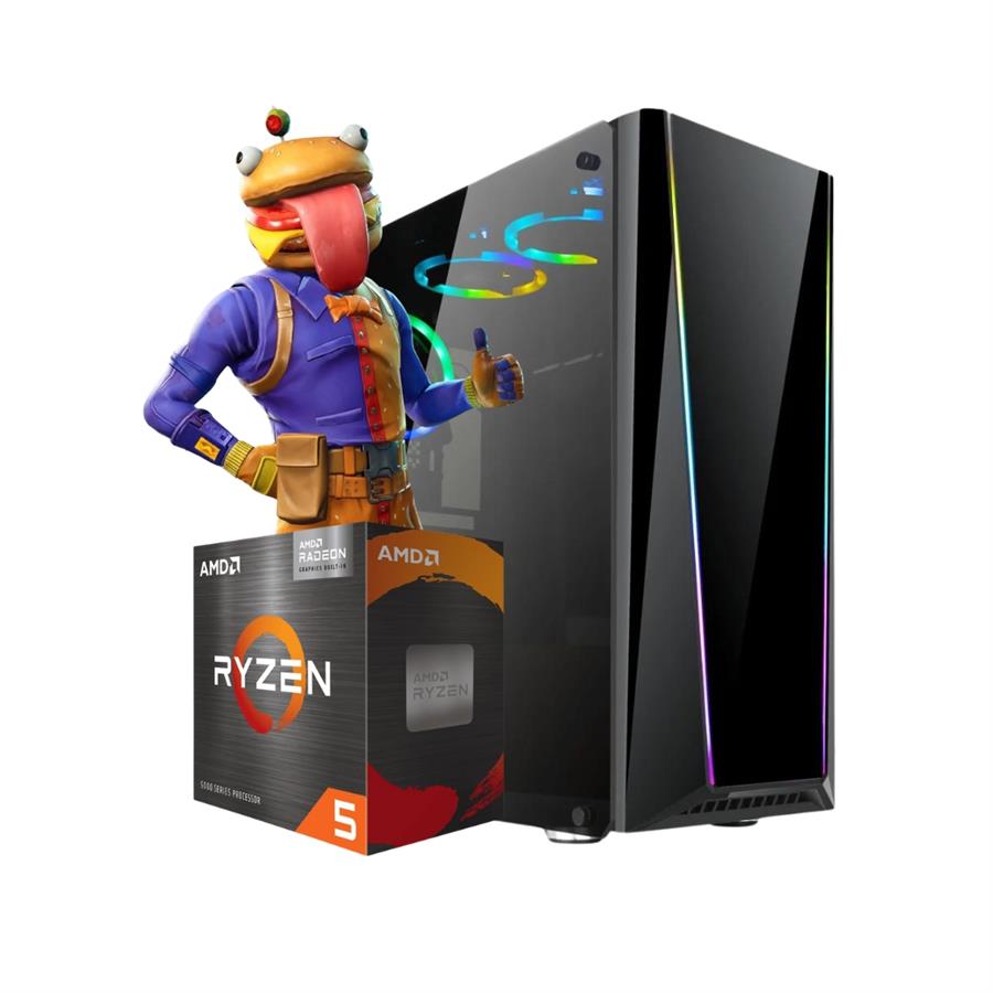 PC GAMER Ryzen 5 5600GT, Video Vega 7, 8gb, SSD 480gb, Mother A520m, Gabinete GAMER RGB