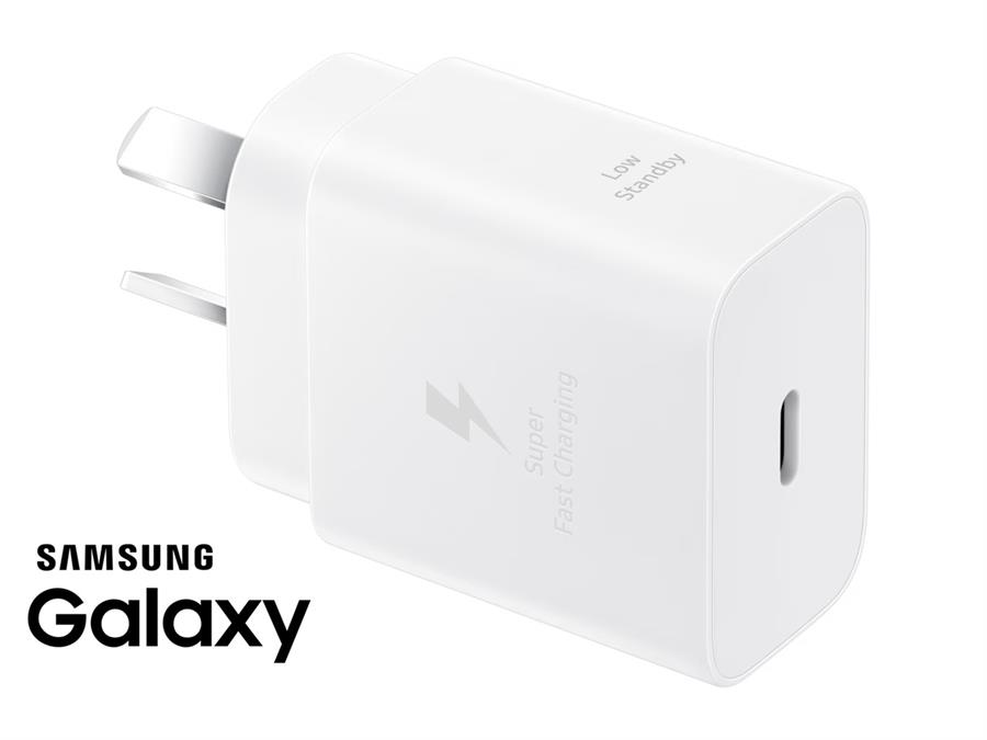 Cargador Samsung ORIGINAL 25w Carga Rápida A05 A16 A36 A56 Blanco OEM (sin cable)