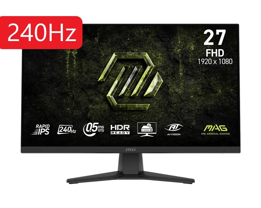 Monitor Gamer MSI 27" 240Hz 0.5ms IPS MAG 272F X24 FullHD