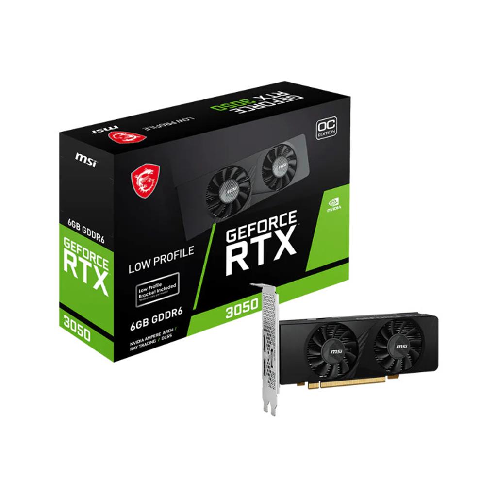 Placa de Video MSI NVIDIA GeForce RTX 3050 6GB Low Profile OC
