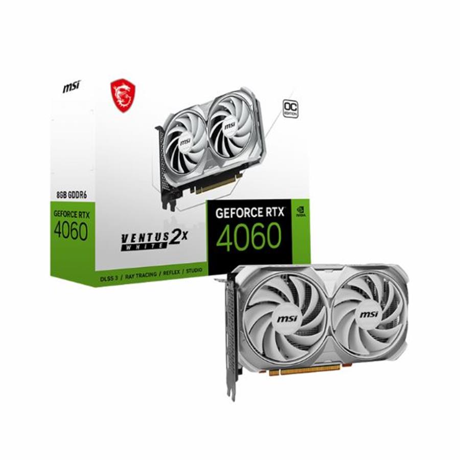 Placa Video  RTX 4060 8GB MSI VENTUS WHITE OC GEFORCE