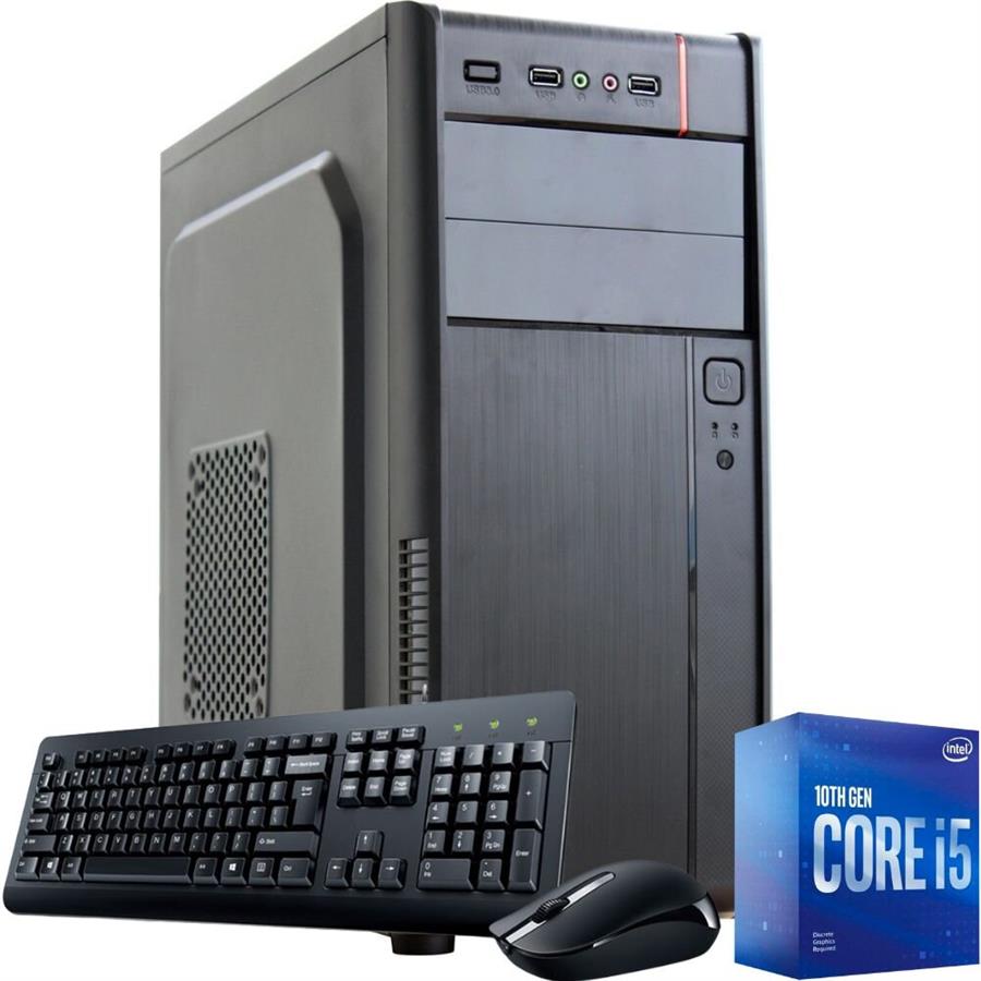PC INTEL CORE I5 10400 8GB, 240GB SSD, Gfast H-500 Teclado y Mouse