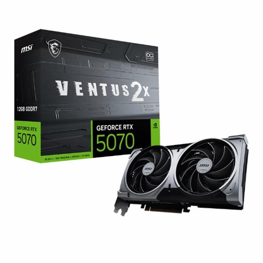 Placa Video RTX 5070 12GB MSI VENTUS 2X OC GEFORCE