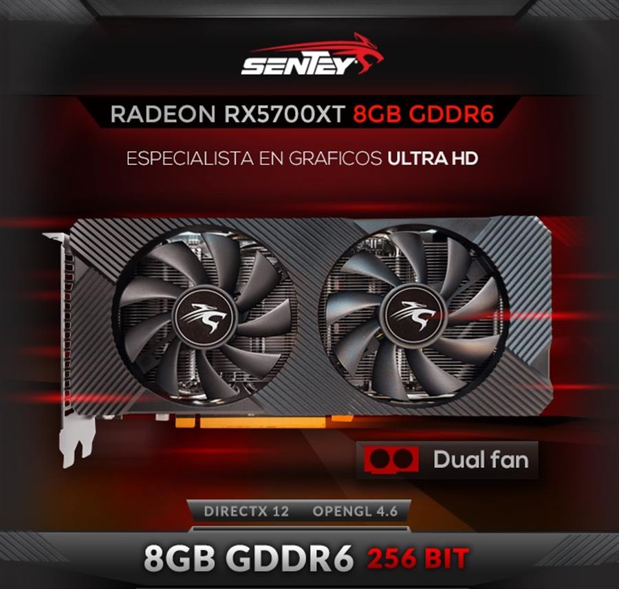 Placa de Video Sentey Radeon RX 5700 XT 8GB