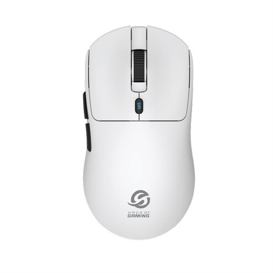 Mouse Gamer Solarmax GMW07W TriMode Nearlink 55g Wireless Bluetooth 300mAh White