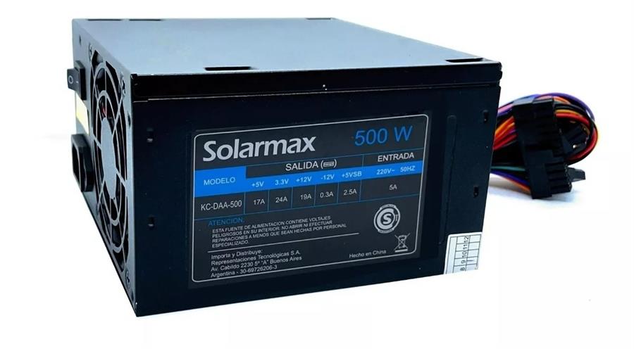 Fuente Solarmax Para Pc 500w