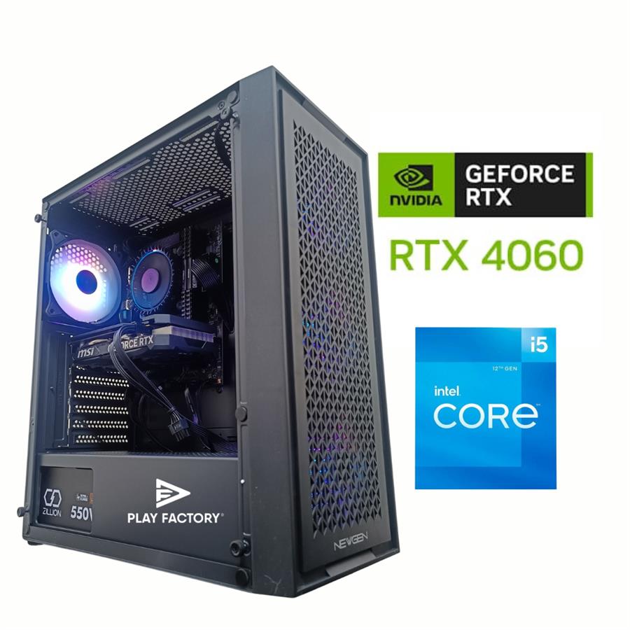 Pc Gamer Intel I5 12400f , Rtx 4060 8gb, 16gb, Ssd 1Tb, Fuente 650w 80+