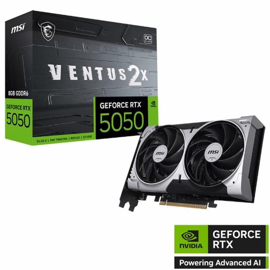 RTX 5050 8GB MSI VENTUS 2X OC VIDEO GeForce