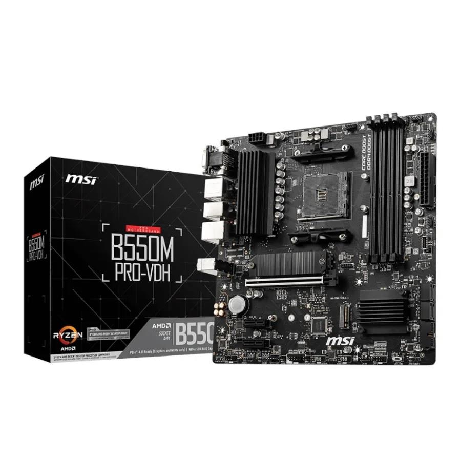 MOTHER MSI B550M PRO VDH DDR4 AM4 4 slots RAM