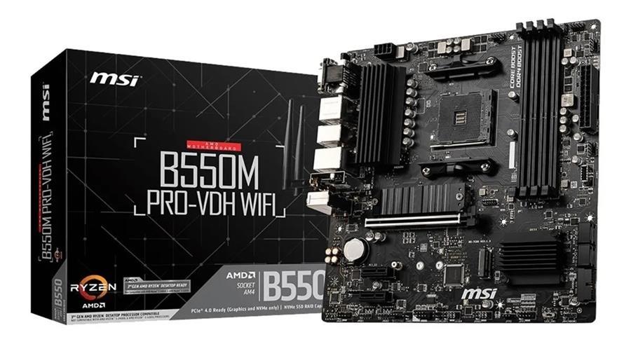 MOTHER MSI B550M PRO-VDH conexion WIFI DDR4 AM4