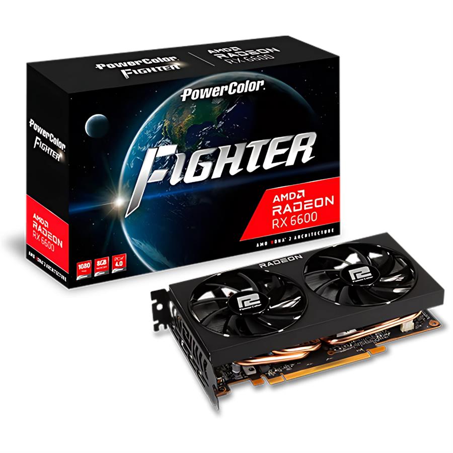 Placa De Video Rx 6600 8gb Powercolor Dual Fan