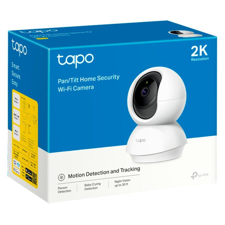 CAMARA IP WIFI TP-LINK TAPO C210 Resolucion 2K, Cabeza MOVIL 360 grados. Microfona, parlante, control Voz