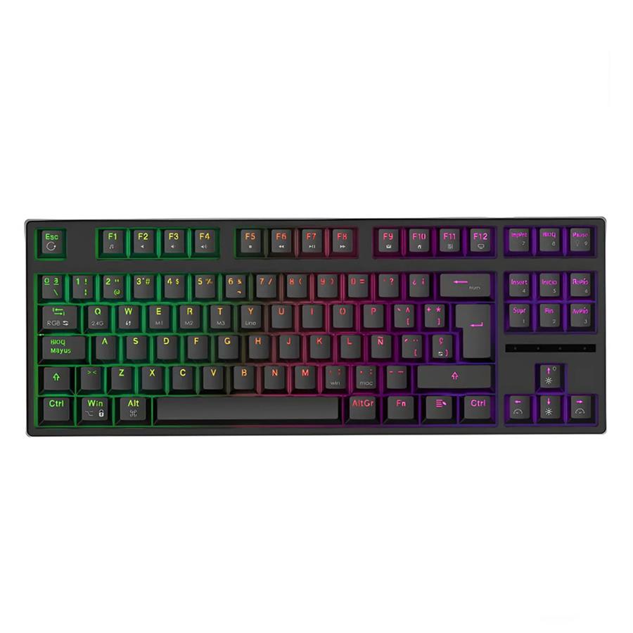 Teclado Mecanico Gamer Solarmax Gmkb88rb Rgb Cable Bt