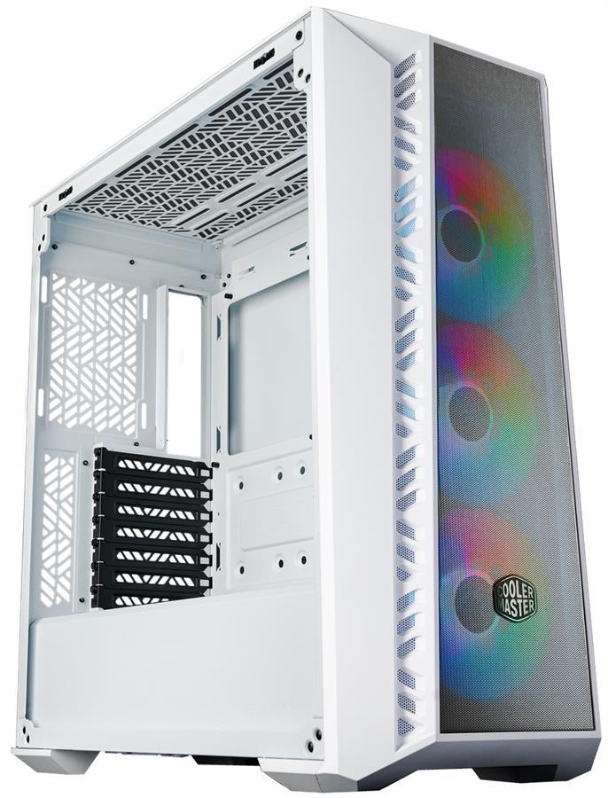 Gabinete Cooler Master MasterBox 520 Mesh White c/ 3 cooler RGB