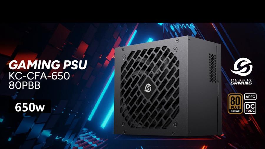 Fuente GAMER SOLARMAX 650W 80+ PLUS BRONZE Negro