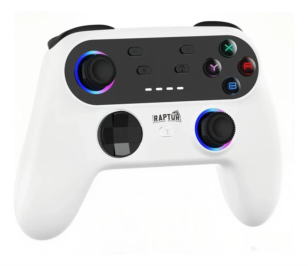 Control Joystick Raptor Apex Wireless p/PC/PS3/Swith/Android BLANCO Bluetooth
