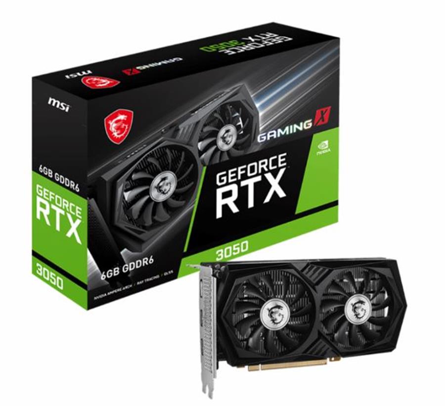 PLACA de VIDEO RTX 3050 6GB MSI GAMING X / Ventus GEFORCE