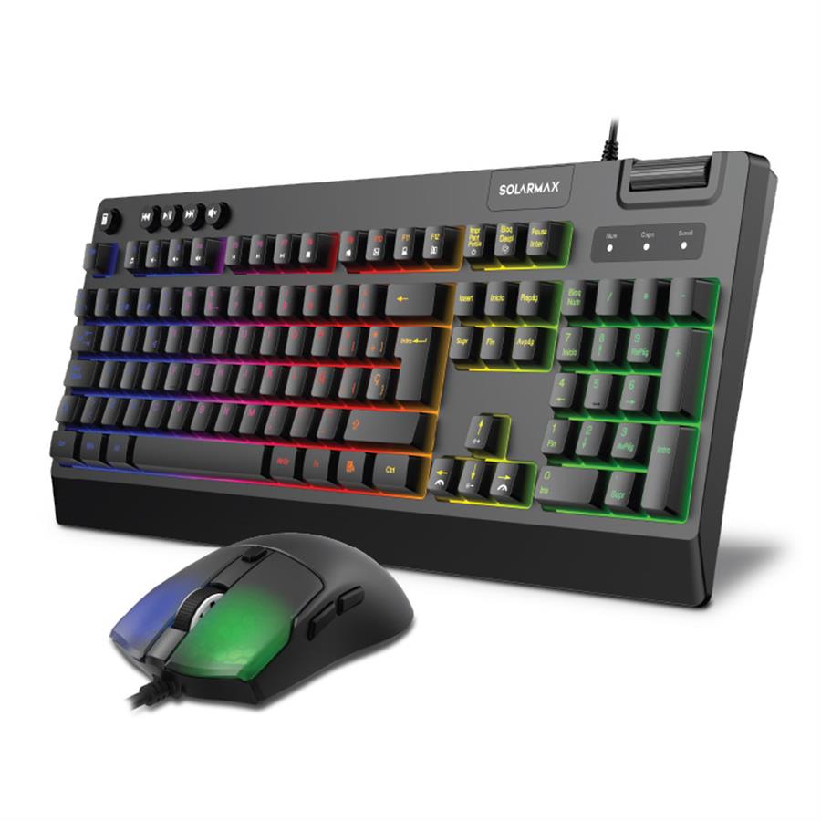 Combo GAMER 2 en 1 RGB GAMING COMBO GC2P8200 Solarmax USB