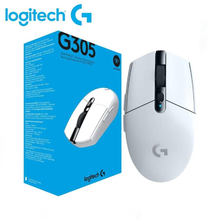 Mouse Logitech G305 Blanco WHITE Inalambrico GAMER