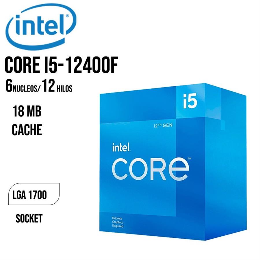 MICRO INTEL CORE I5 12400F S/VIDEO S1700 c/ Cooler