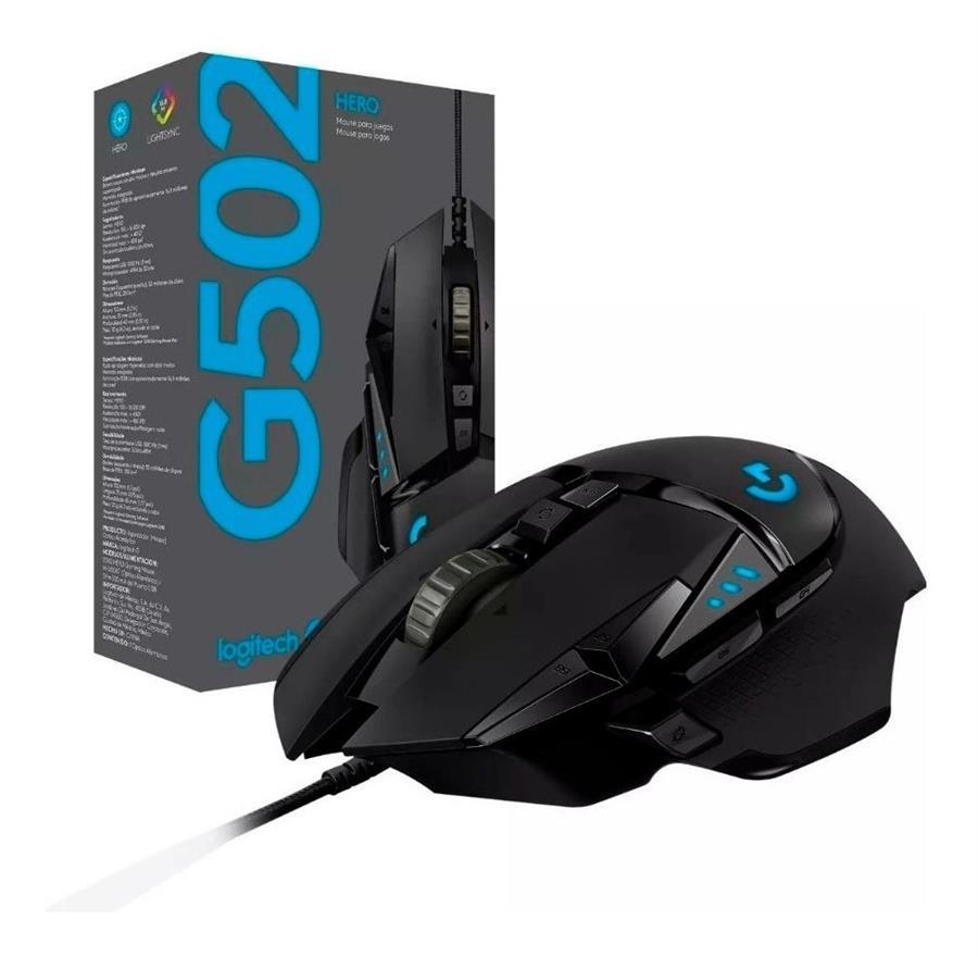 Mouse Logitech G502 Hero Negro USB