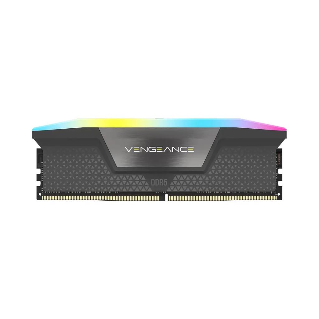Memoria Ram CORSAIR VENGEANCE 16GB DDR5 6000Mhz CL38 1.35V (1x16) Black RGB UDIMM