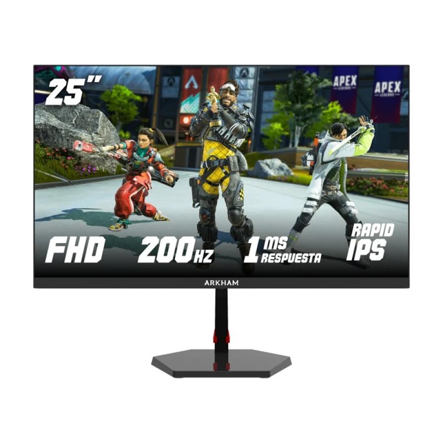 MONITOR 25" ARKHAM GAMING 200hz, 1MS, Panel IPS, FullHD 1080p, HDMI / DP