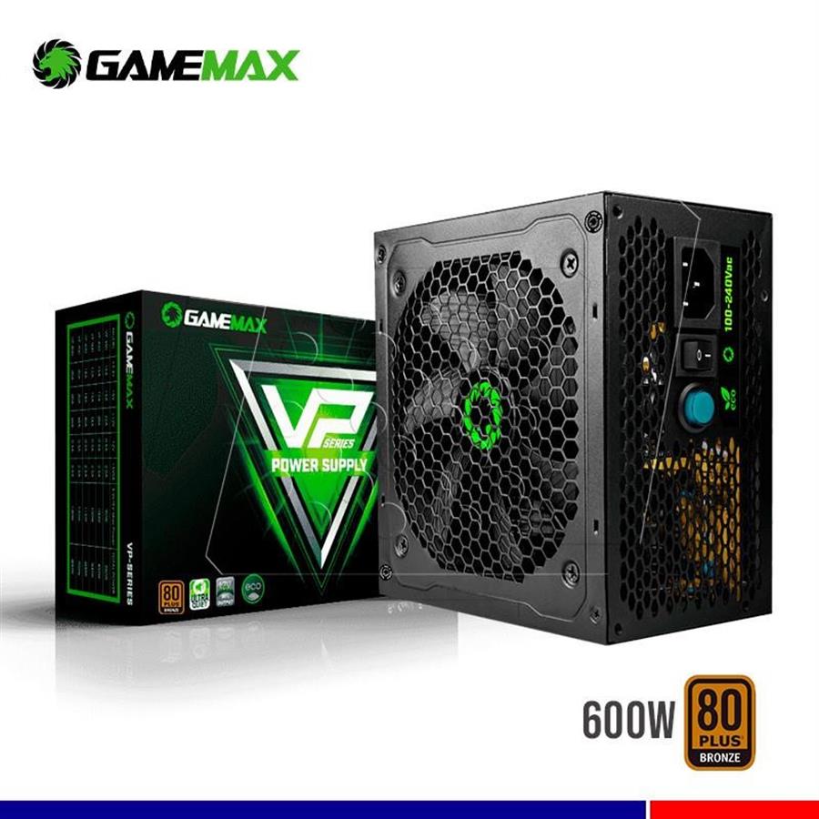 Fuente Gamemax 600W VP-600 80+ Bronze RGB