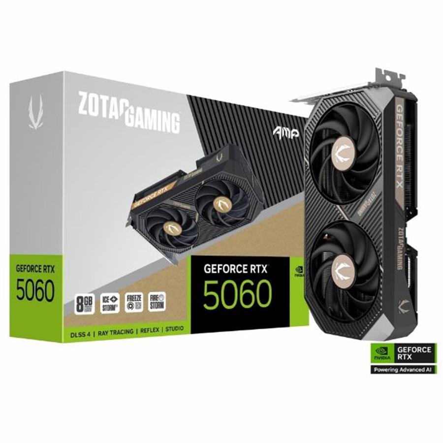 PLACA VIDEO GeForce RTX 5060 8GB ZOTAC AMP